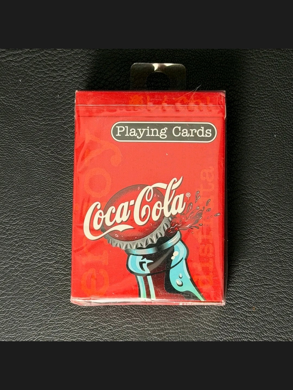 Coca Cola Red Playing Card Deck with Teal Accent